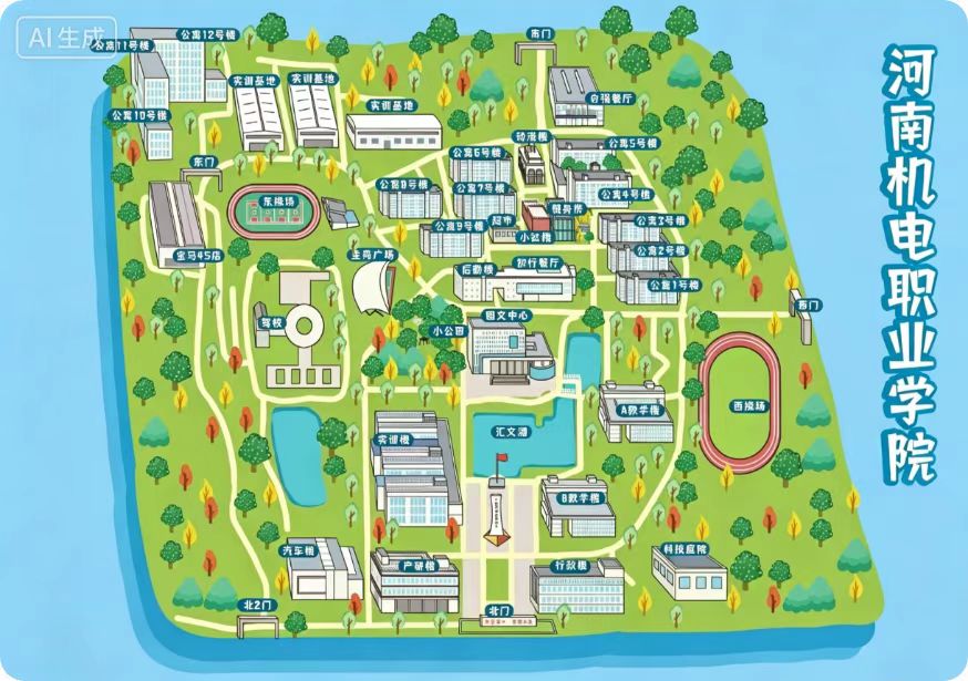 河南机电职业学院校园地图